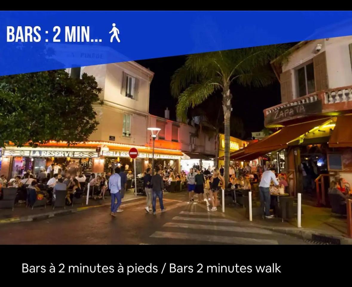 Apartamento Impeccable 3 Pieces Avec Balcons, La A 50m Juan Les Pins Proche Cannes Antibes